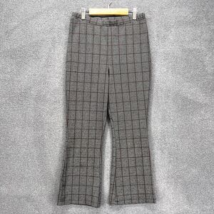 Wild Fable‎ Pants Womens Small Gray Cropped Wide Leg Plaid Stretch Check